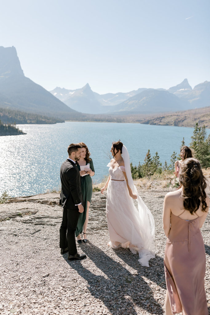 Ceremony photos at Sun Point on St Mary Lake in Glacier National Park